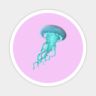 Bright Jellyfish Magnet